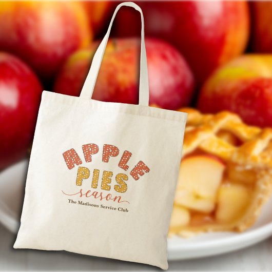Apple Pies Season Vibes Personalize Name Tragetasche