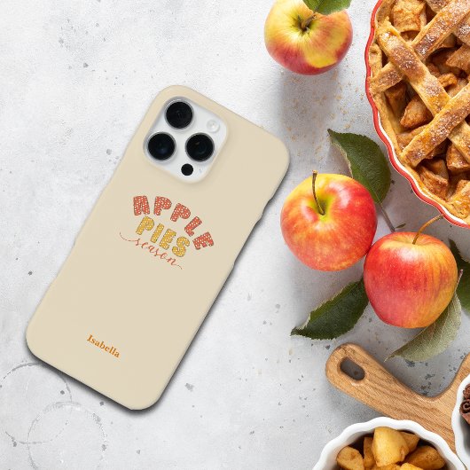 Apple Pies Vibes Personalize Name Phone Case iPhone Hülle