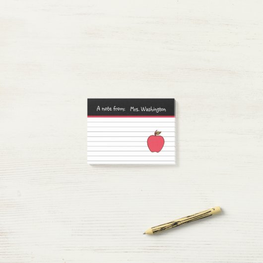 Apple-Post für Custom-Lehrer - Notizen (Auf Schreibtisch)
