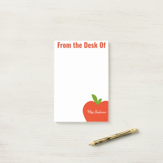 Apple Post IT Notizen für Lehrer (Auf Schreibtisch)