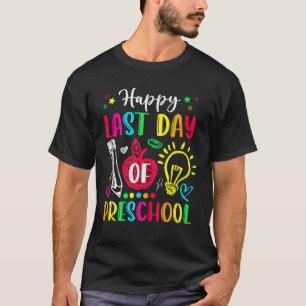 Apple Preschool Teacher Boy Girl Happy letzten Tag T-Shirt