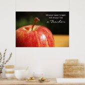 Apple Print des Lehrers Poster (Küche)