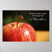 Apple Print des Lehrers Poster (Vorne)
