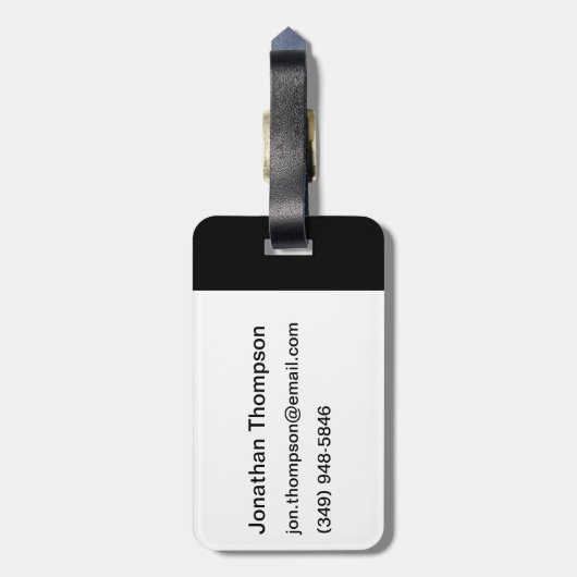 Apple-PU Gepäckanhänger (Rückseite vertikal)