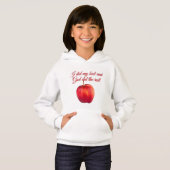 Apple & quotes T-Shirt Hoodie (Vorne ganz)