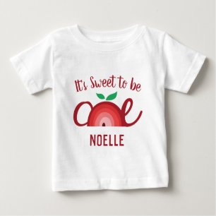 Apple Rainbow, Sweet to be One, 1. Geburtstag Baby T-shirt