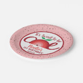 Apple Rainbow, Sweet to be One, 1st Birthday Paper Pappteller (Schrägansicht)