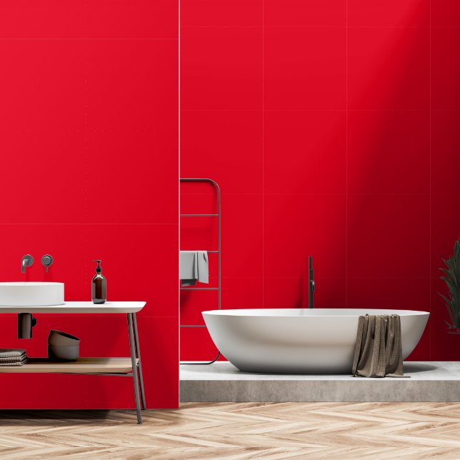 Apple Red Accent Tapete (Badezimmer)