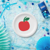 Apple Red Apple Fruit Party Pappteller (Party)