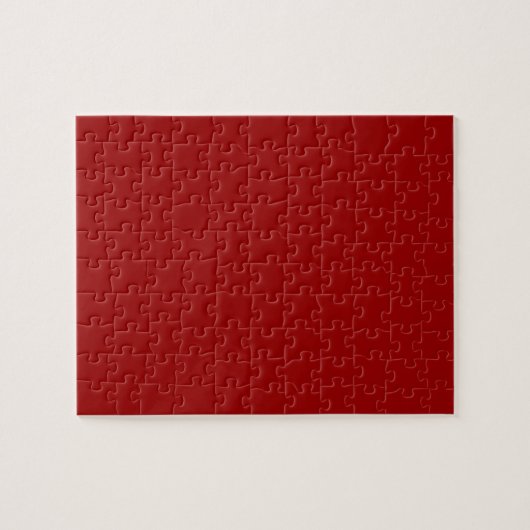 APPLE RED (eine solide tiefe fruchtige Farbe) ~ Puzzle (Horizontal)