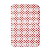 Apple Red Fruit Pattern Badematte (Vorderseite Vertikal)