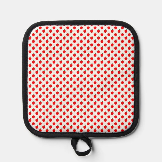 Apple Red Fruit Pattern Topflappen (Vorderseite)