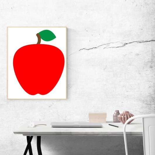 Apple Red Fruit Poster