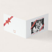 Apple Red Ribbon Weihnachts-Foto (Vorderseite)