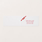 Apple Red Ribbon Weihnachts-Foto (Innenseite Aufgefaltet)