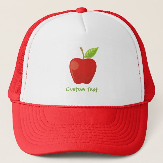 Apple Red Truckerkappe (Vorderseite)