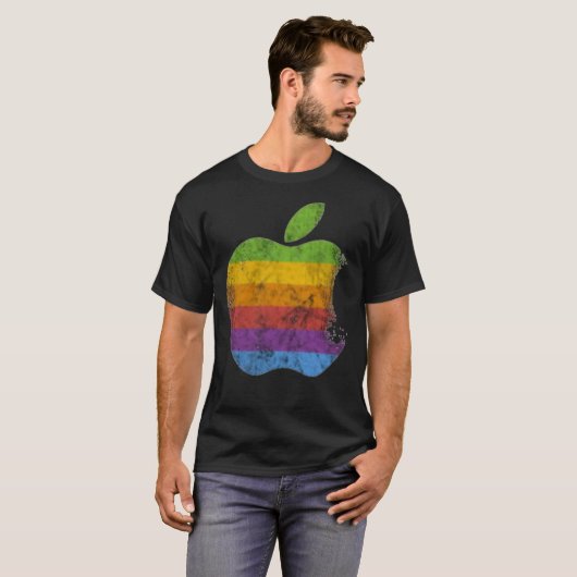 Apple Retro Logo  Classic T-Shirt (Vorne ganz)