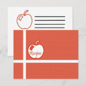 Apple Rezept Postkarte (Vorne/Hinten)