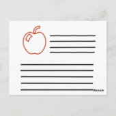 Apple Rezept Postkarte (Rückseite)