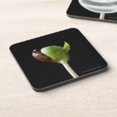 Apple-Sämlinge mit Samen-Muschel Untersetzer (Linke Seite)