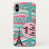 Apple/ Samsung Eiffel Tower Ooh la la!Monogrammm Case-Mate iPhone Hülle (Rückseite)