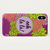 Apple/ Samsung Ooh la la! Monogram Fett Floral Case-Mate iPhone Hülle (Rückseite (Horizontal))