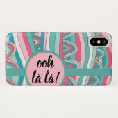 Apple/ Samsung Ooh la la! Monogramm Bold Case-Mate iPhone Hülle (Rückseite (Horizontal))