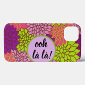 Apple/ Samsung Ooh la la! Monogramm Bold Floral Case-Mate iPhone Hülle (Rückseite (Horizontal))
