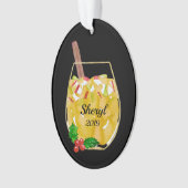 Apple Sangria Personalisiert Ornament (Vorderseite)