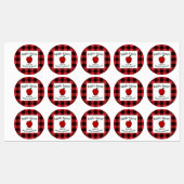 Apple Sauce Canning behält Kariertes C-Lebensmitte Etiketten (Blatt)