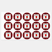 Apple Sauce Cinnamon behält Kariertes C-Lebensmitt Etiketten (Blatt)