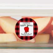 Apple Sauce Cinnamon behält Kariertes C-Lebensmitt Etiketten (Befestigt)