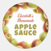 Apple Sauce Runder Aufkleber (Vorderseite)