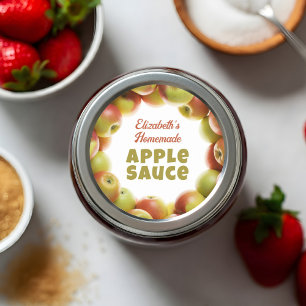 Apple Sauce Runder Aufkleber