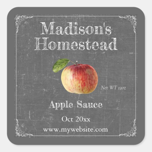 Apple Sauce | Square Sticker (Vorderseite)