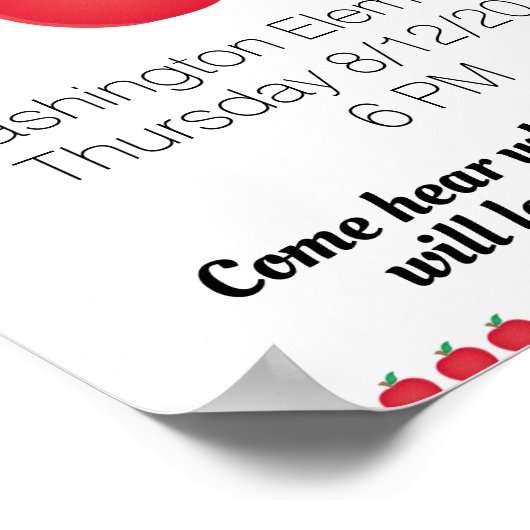 Apple School Poster (Ecke)