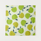 Apple seamless pattern. Fruit theme illustration.a Wandteppich (Vorderseite (Horizontal))