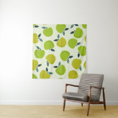 Apple seamless pattern. Fruit theme illustration.a Wandteppich (Beispiel (Horizontal))
