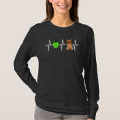 Apple Silky Terrier Heartbeat Dog T-Shirt (Vorderseite)