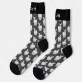 Apple Silver Muster Socks Socken (Linkes Detail)