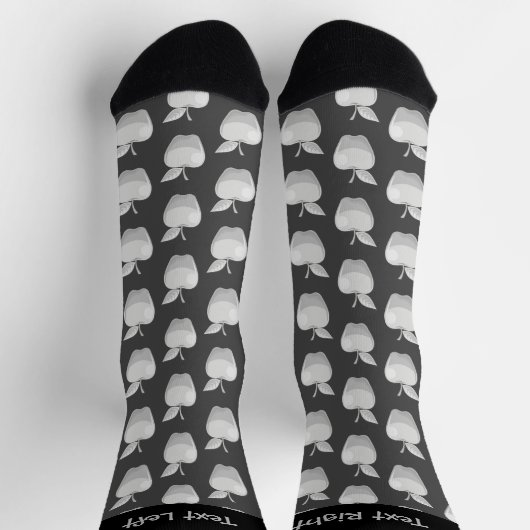 Apple Silver Muster Socks Socken (Oben)