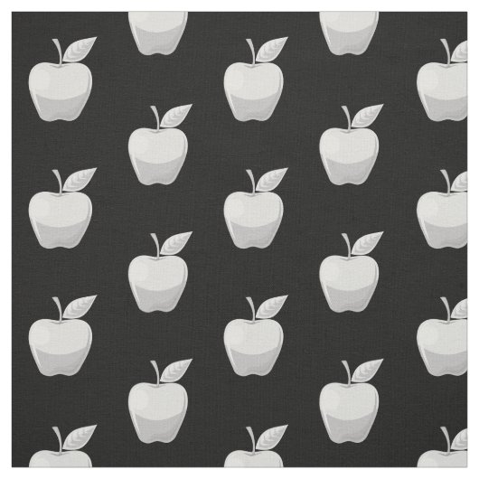 Apple Silver Muster Stoff (Muster)