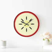 Apple Slice Große Wanduhr (Zuhause)