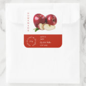 Apple Small Business Label Quadratischer Aufkleber (Tasche)