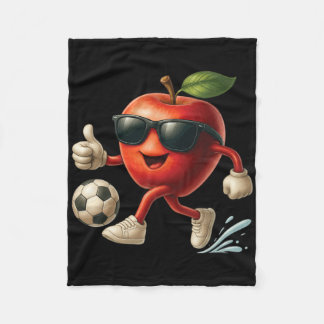 Apple Soccer  Fleecedecke
