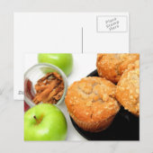Apple Spice Muffins Postkarte (Vorne/Hinten)