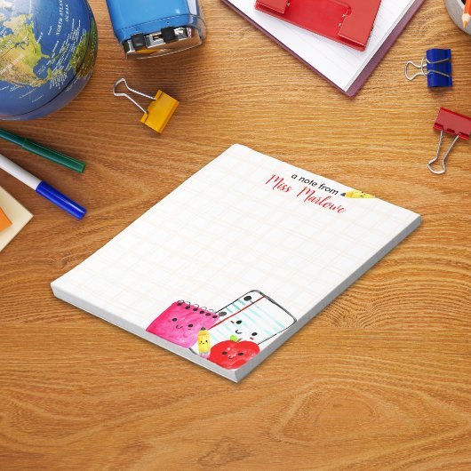 Apple Stift Papier für Lehrer Wertschätzung geprüf Notizblock