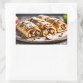 Apple Strudels Rechteckiger Aufkleber (Tasche)
