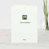 Apple Sunset Birthday Karte (Rückseite)