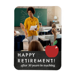 Apple Tafel Happy Retirement Lehrer Foto Magnet